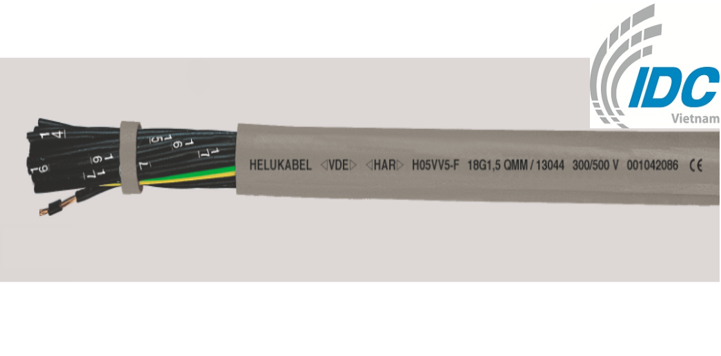 CABLE HELUKABEL H05VV5-F (NYSLYO-JZ) 2x0.5 (13122)